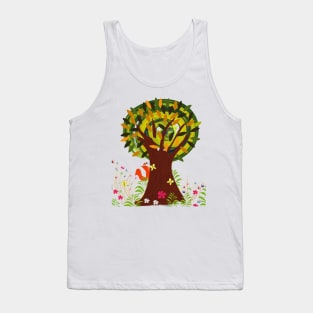 Cute vintage Woodland cartoon Tank Top